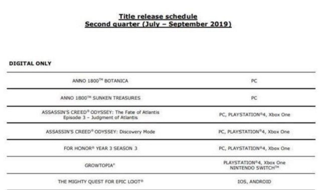 new game sales schedule